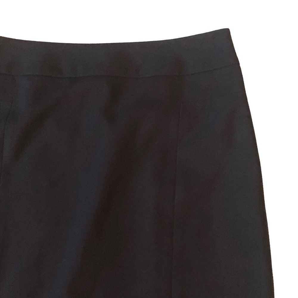 Loft Chocolate Brown Pleated Back Stretch Skirt - Picture 3 of 13